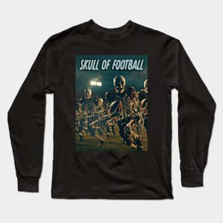 Skull of Football Long Sleeve T-Shirt